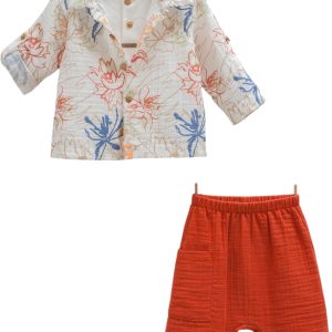 Ensemble 3 pièces rouge tomate