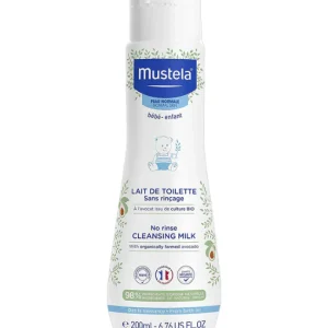 Mustela lait de toilette sans rincage  - 200ml