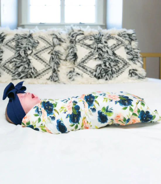 Ensemble de 3 couvertures d'emmaillotage Kaffle® - Blush – Image 2