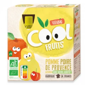 Vitabio COOL FRUITS Pomme Poire de Provence 4x 90g