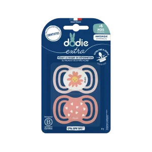 Lot de 2 Sucettes Dodie Anatomiques 6 mois+