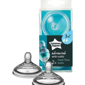2 Tétines Tommee Tippee Anti-coliques avancées - Débit moyen 3m+