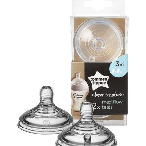 2 Tétines Tommee Tippee Closer to Nature - Débit moyen 3m+