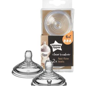 2 Tétines Tommee Tippee Closer to Nature - Débit rapide 6m+