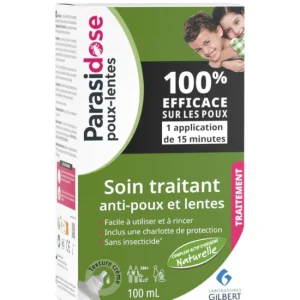Parasidose Gilbert Soin Traitant Anti-Poux et Lentes - 100ml