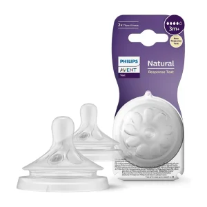 Philips Avent Lot de 2 Tétines Natural Response 3M+
