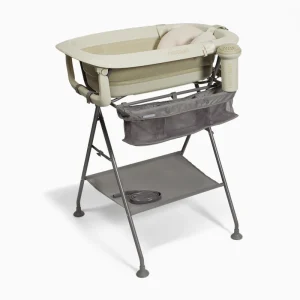 Pack baignoire avec coussin, rinser et support Beige fané – Twistshake