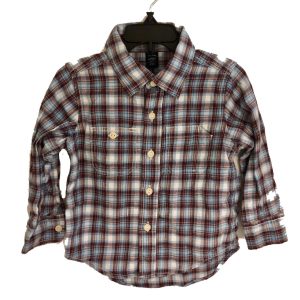 Gap - Chemise Carreaux Bleu-Rouge 18-24ms - Déjà Aimé