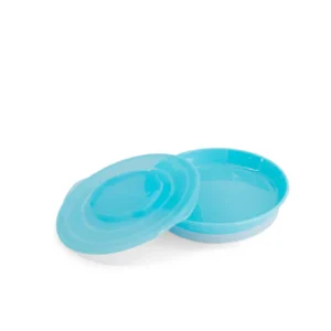 Assiette avec couvercle - Bleu