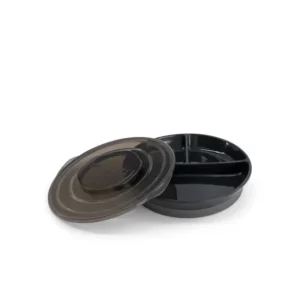 Assiette à 3 compartiments - Noir