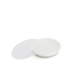 Assiette avec couvercle - Blanc