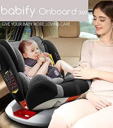 360° siège autoISOFIX BURBAY noir – Image 2