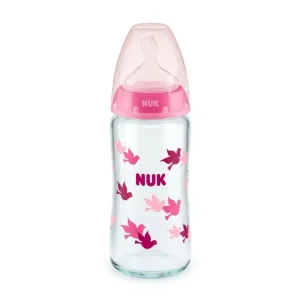 Nuk Biberon first choice+ Température control 240 ml en Verre – Rose
