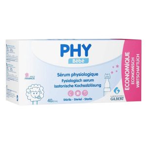 Gilbert PHY Sérum Physiologique - Boîte de 40  x 5ml