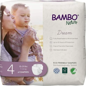 Couches Bambo Nature Taille 4 (7-14kg) 27 unités
