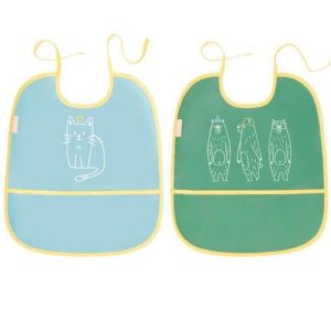Lot de 2 Bavoirs sans manches Badabulle