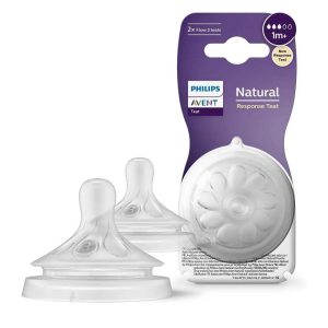Philips Avent 2 Tétines Natural Débit Lent - 1mois+