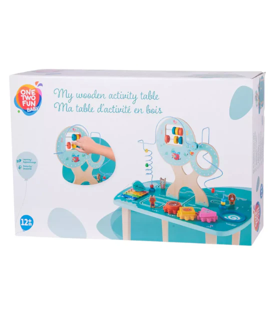 One Two Fun - Table d'activités en bois – Image 2