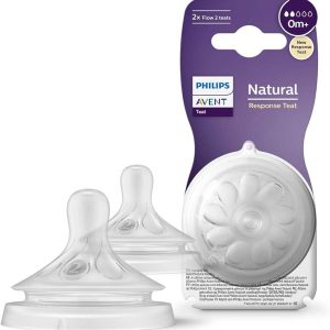 Philips Avent 2 Tétines Natural Débit Nouveau-né - 0mois+