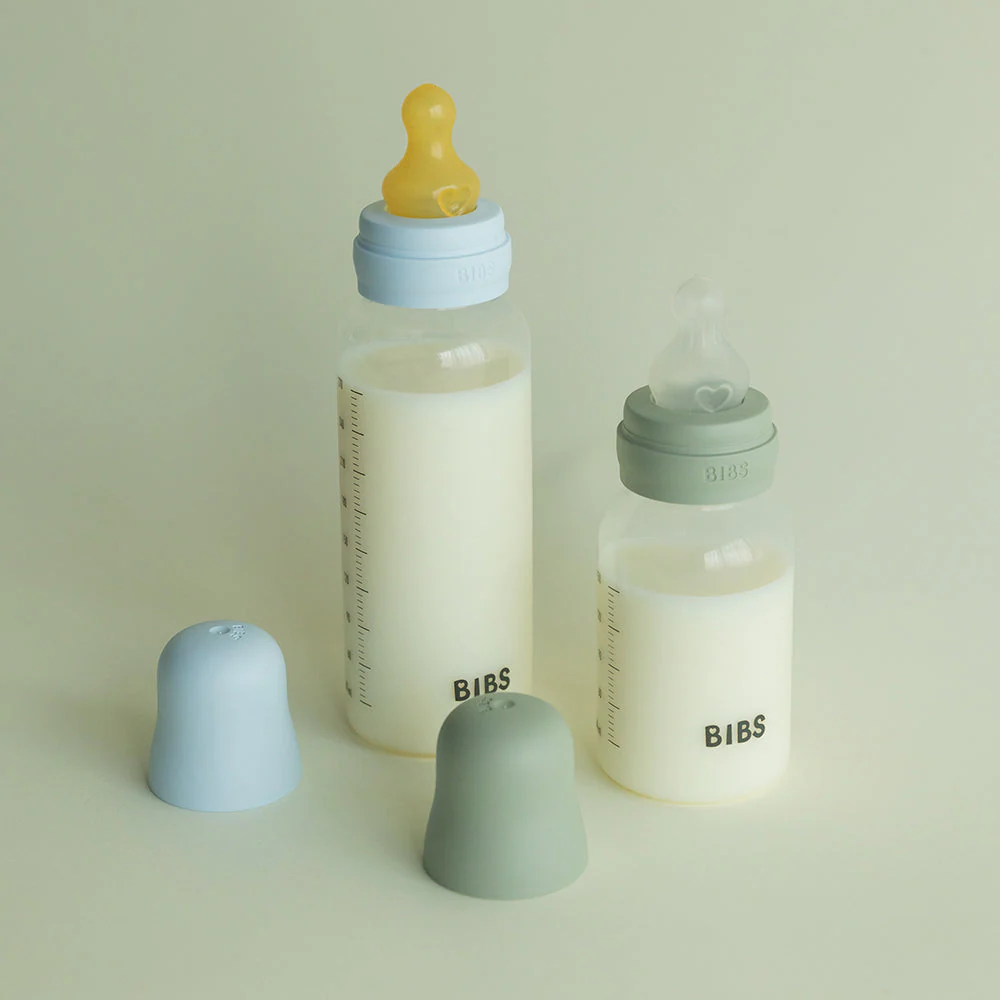 Biberon BIBS Sans BPA 270ml – Silicone Débit moyen - Ivory – Image 3