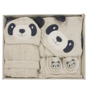 Ensemble sortie de bain pour bébé motif panda -Bebitof