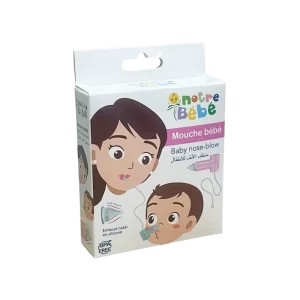 Notre bébé mouche bébé avec embout en silicone