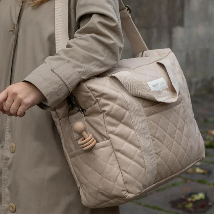 SAC À COUCHES MATELASSÉ EN COTON BIOLOGIQUE