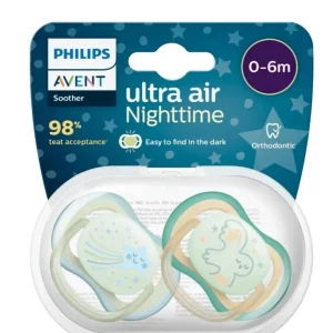 Philips avent sucette ultra air night 0_6 mois Garçon