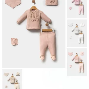 Ensemble 5 pièces 100% cotton pour fille