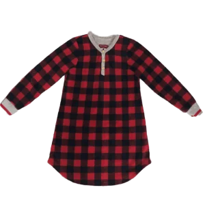 Petit Lem - Nuisette Polar à Carreaux Rouge et Marine