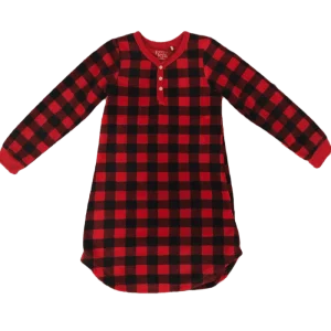 Petit Lem - Nuisette Polar à Carreaux Rouge et Noir