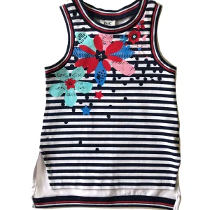 Tuc Tuc - Camisole Rayée Blanc-Marine 4a