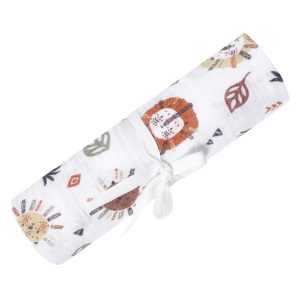 Perlimpinpin - Couverture Mousseline de Coton - Lions