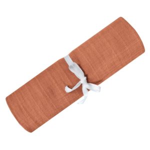 Perlimpinpin - Couverture Mousseline de Coton - Cannelle