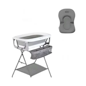 Pack baignoire avec coussin et support Gris - Twistshake