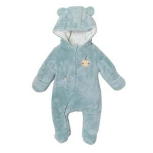 Andywawa Bébé Garçon Hiver Fourrure Astronaute Vert