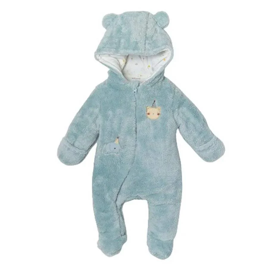 Andywawa Bébé Garçon Hiver Fourrure Astronaute Vert