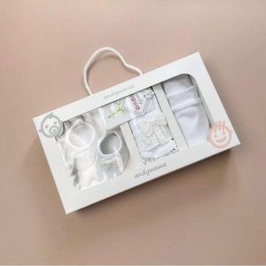 Andywawa Ensemble de gants et chaussons pour bébé, 3 pièces