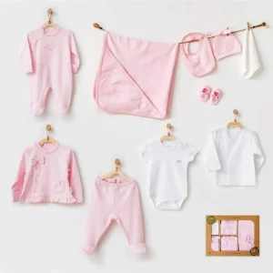 andywawa Ensemble de sortie de clinique 10 pièces pour bébé fille