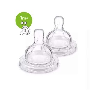 Avent 2 Tétines Classic Anti-Colic Débit Lent 1m+