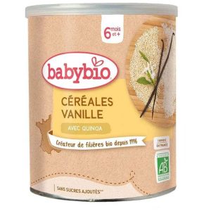 Babybio Céréales Vanille avec Quinoa Bio – Céréales Instantanées pour Bébé 220g
