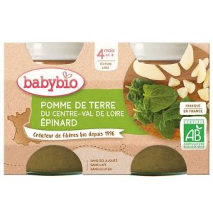 Babybio Pomme de Terre du Centre-Val de Loire Epinard 2x130g