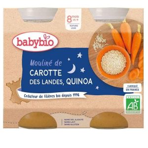 Babybio Pot bonne nuit Carotte & Quinoa 2x200g