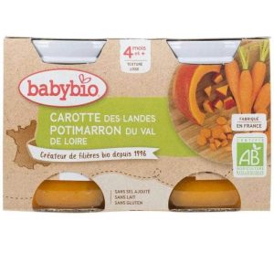 Babybio Pot Carotte Potimarron 2x130g