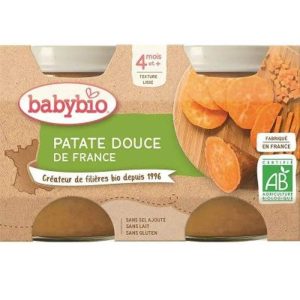 Babybio Pot Patate Douce 2x130g