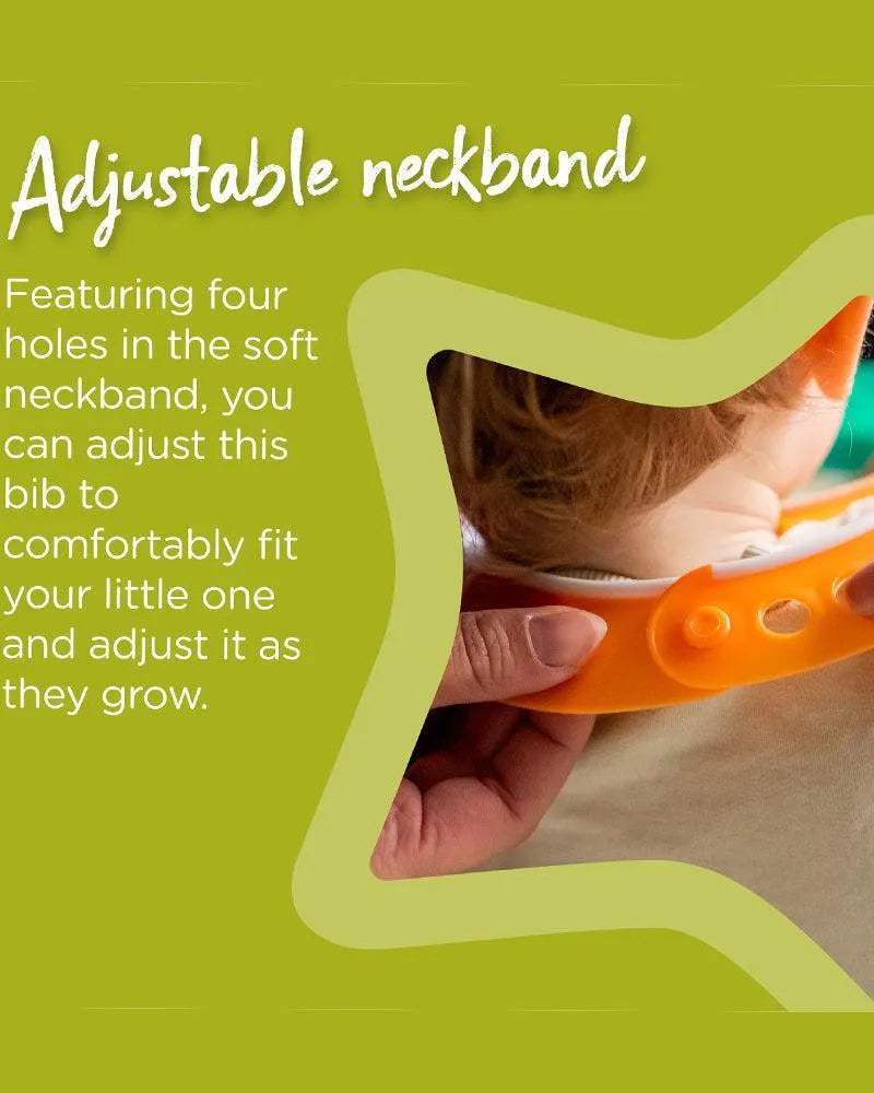 Bavoir Tommee Tippee avec Fermoir Réglable - Orange – Image 5