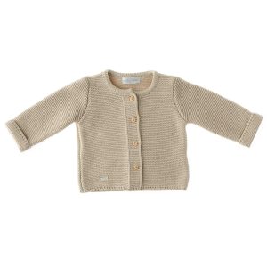 Beige Knitted Cardigan