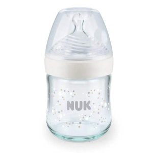 Biberon En Verre Nature Sens 120ml NUK - Blanc