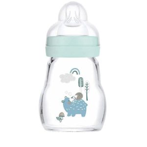 Biberon MAM en verre 170ml - Bleu