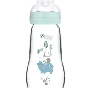 Biberon MAM en verre 260ml - Bleu